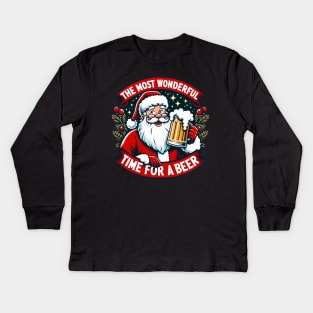 Most Wonderful Time for a Beer Kids Long Sleeve T-Shirt